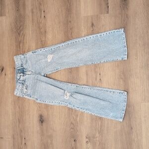 Girls Baggy Wide Leg Jeans